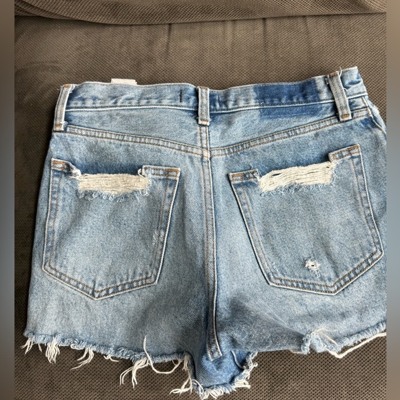 Abercrombie and Fitch high rise denim shorts size 27 - Picture 3 of 3